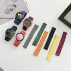Ремешок магнитный для Samsung Galaxy Watch 3 41 мм 45 ммactive 2 Gear s3, силиконовый браслет для Huawei GT2GT2 Pro, 20 мм 22 мм
