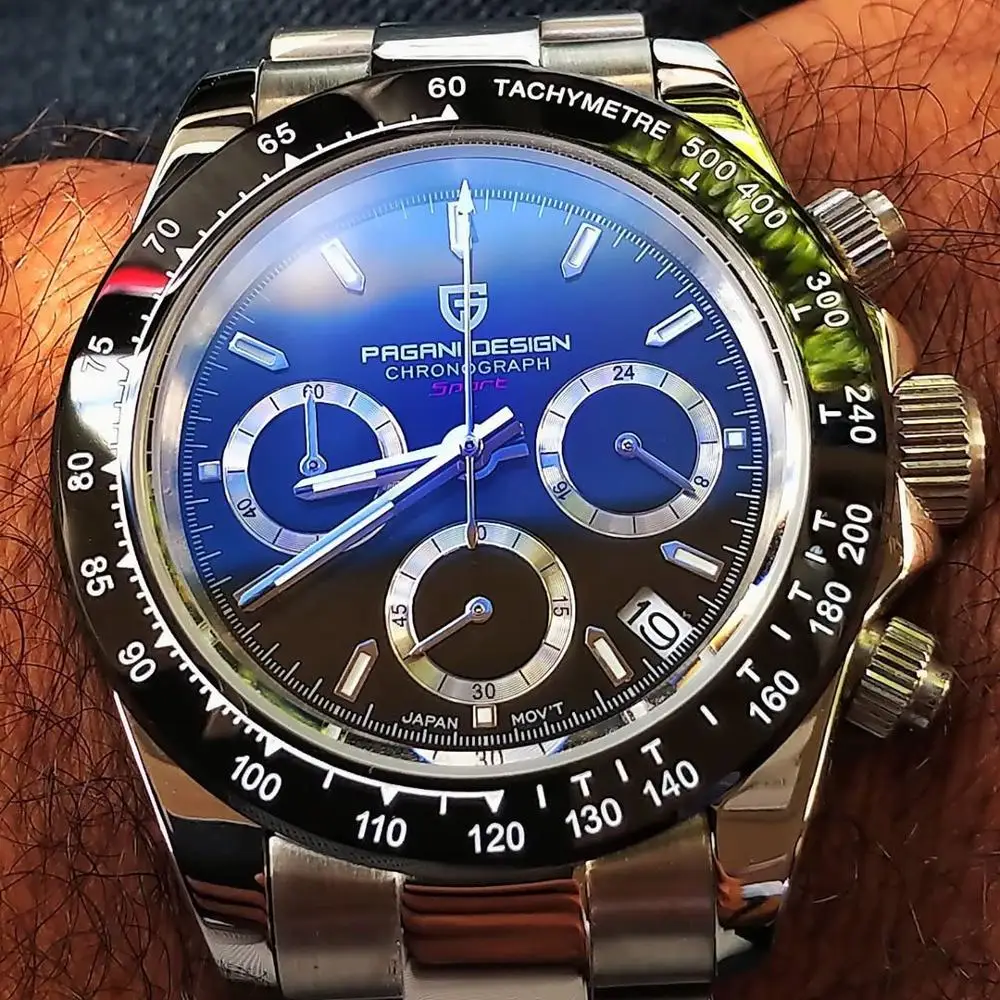 PAGANI дизайнерские Брендовые мужские кварцевые часы с хронографом роскошные