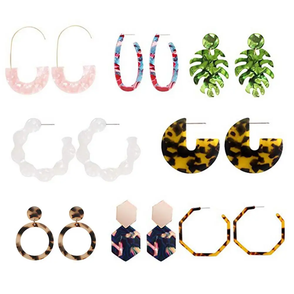 Женские серьги ручной работы богемные деревянные плетеные соломенные висячие из