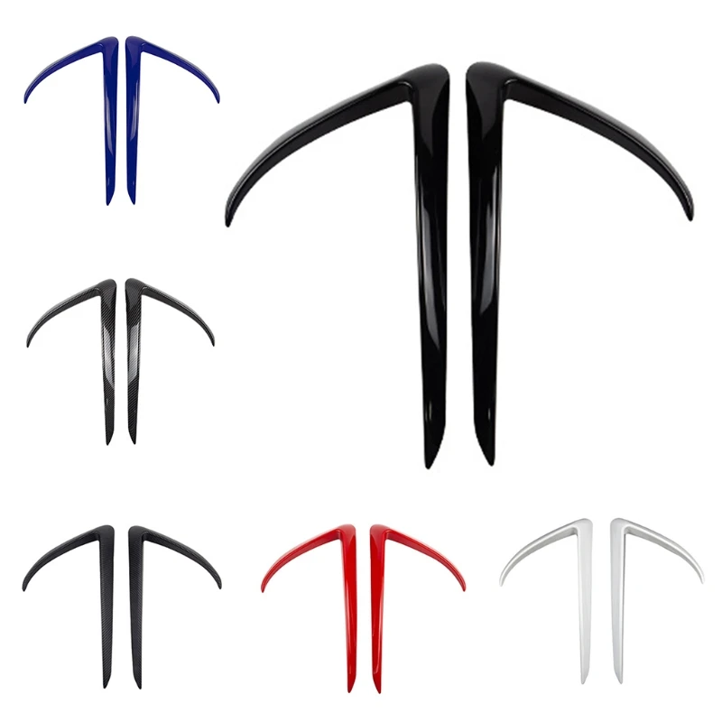 

2pcs Car Front Fog Light Trim Decoration Durable ABS Suitable for Tesla Model 3