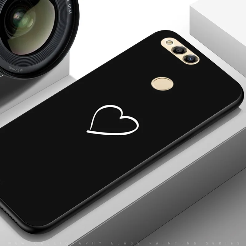 TPUBLK502 YOUVEI Case For Huawei Nova 2 Case Cover Soft TPU For Huawei Nova2/Nova3 Case For Huawei Nova 3 Phone Case Coque Funda Capa - Color: TPUBLK502