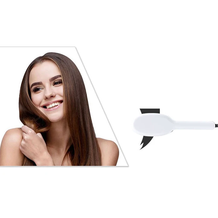 2 в 1 щетка для выпрямления волос Керамическая ионная с противоскользящей