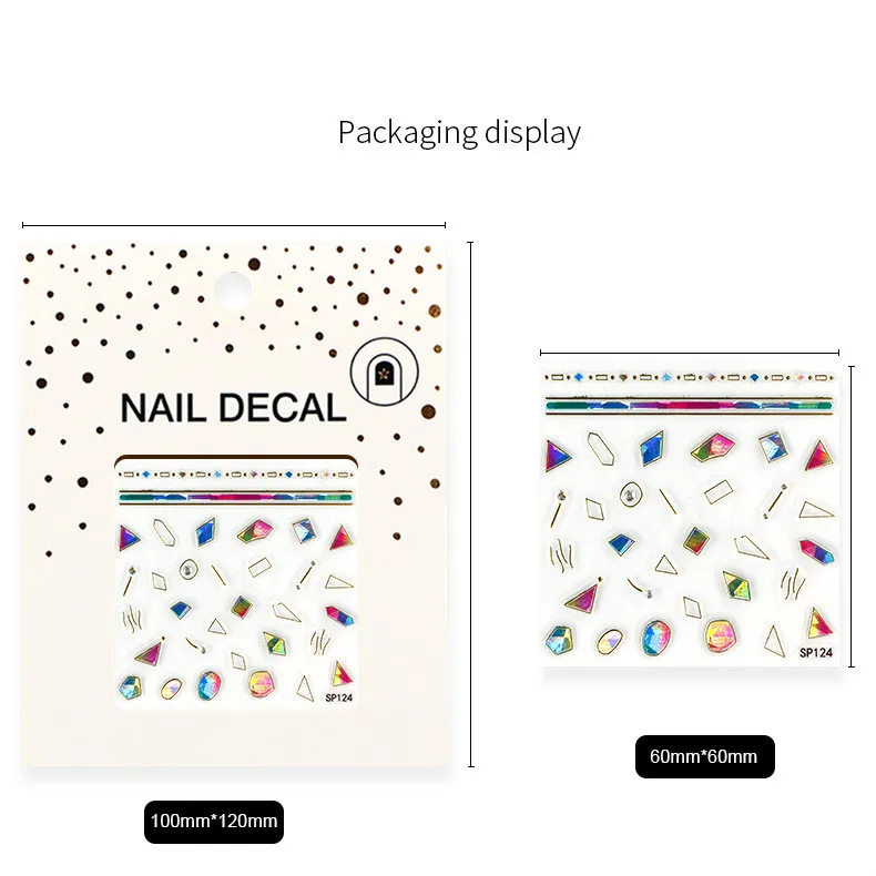 1 Sheet Self Adhesive Nail Sticker Season Style Nails Art 3D Flower Rhinestone Decal Manicure Handmade Stickers Decoration |
