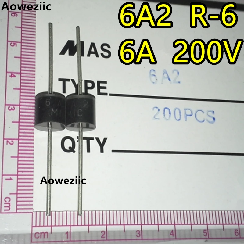 6A05 6A1 6A2 6A4 6A6 6A8 6A10 R-6 Диод выпрямителя 6A 50 в 100 200 400 600 800 1000 В 10A10 10A | Электронные