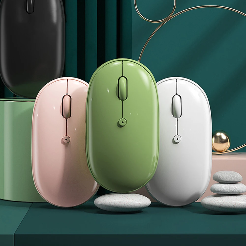 

1600 DPI Wireless Mouse Computer Bluetooth Mouse USB Game Mice 4 Buttons Design for Laptop PC Gamer