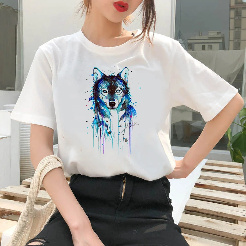 

Fashion Feather Theme T Shirt Women Lovely Print Short Sleeved O-neck T-shirt Vogue Ullzang Tshirt Harajuku Tops Girl T-shirt