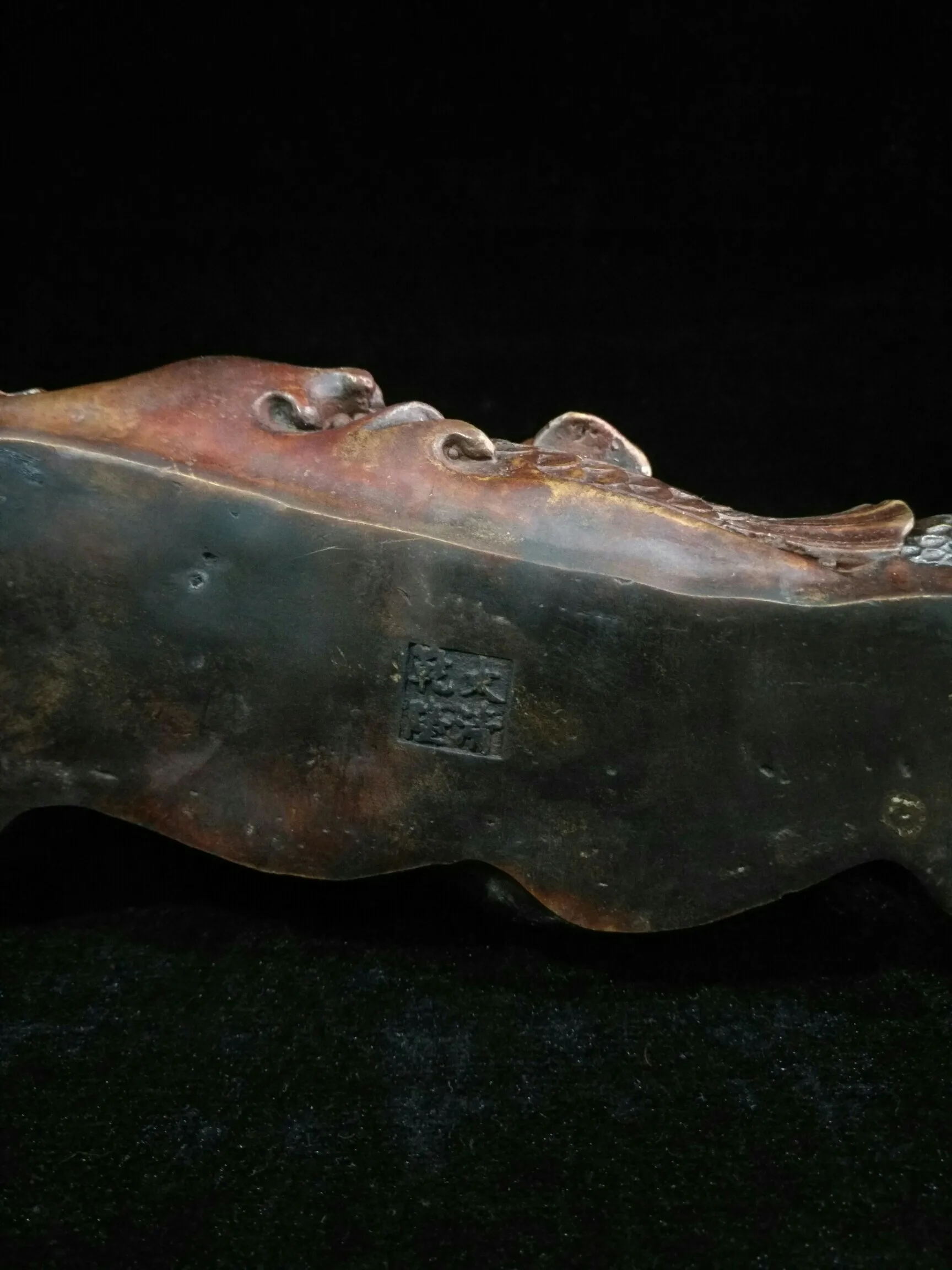 

LaoJunLu An Old Copper Tire Made In The Qianlong Year Of The Qing Dynasty [Liansheng Guizi, There Are Fish Every Year]