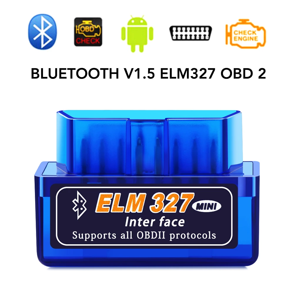 Elm327 Bluetooth V1.5 OBD2 автомобильный диагностический инструмент для Fiat Stilo Ducato Bravo Doblo Grande