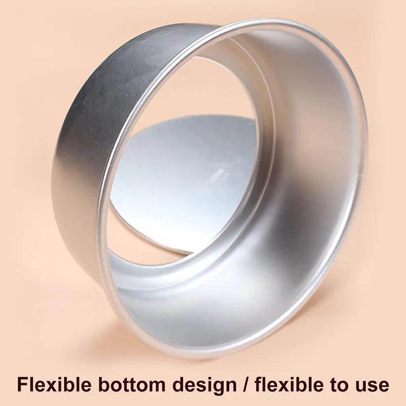 

1PC 6/8inch Cake Mould Aluminum Alloy Round Chiffon Cake Pan Tray Non Stick Baking Mold Removable Bottom patisserie tools