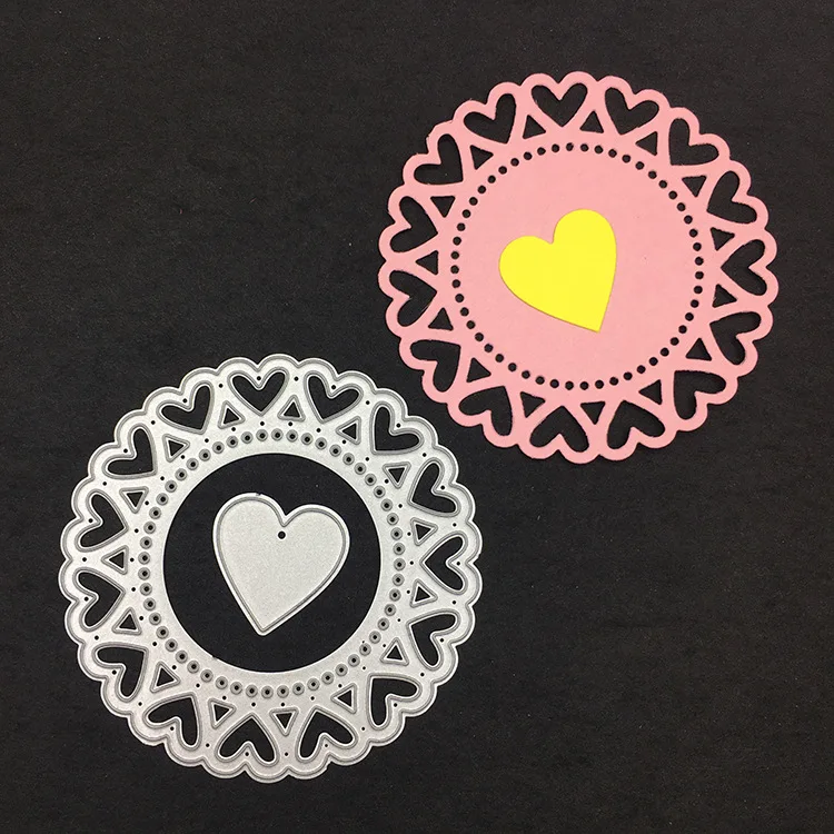 

Stencil Blade Punch Knife Mould Love heart Metal Cutting Dies Scrapbooking Photo Album Card Paper Embossing Craft Template