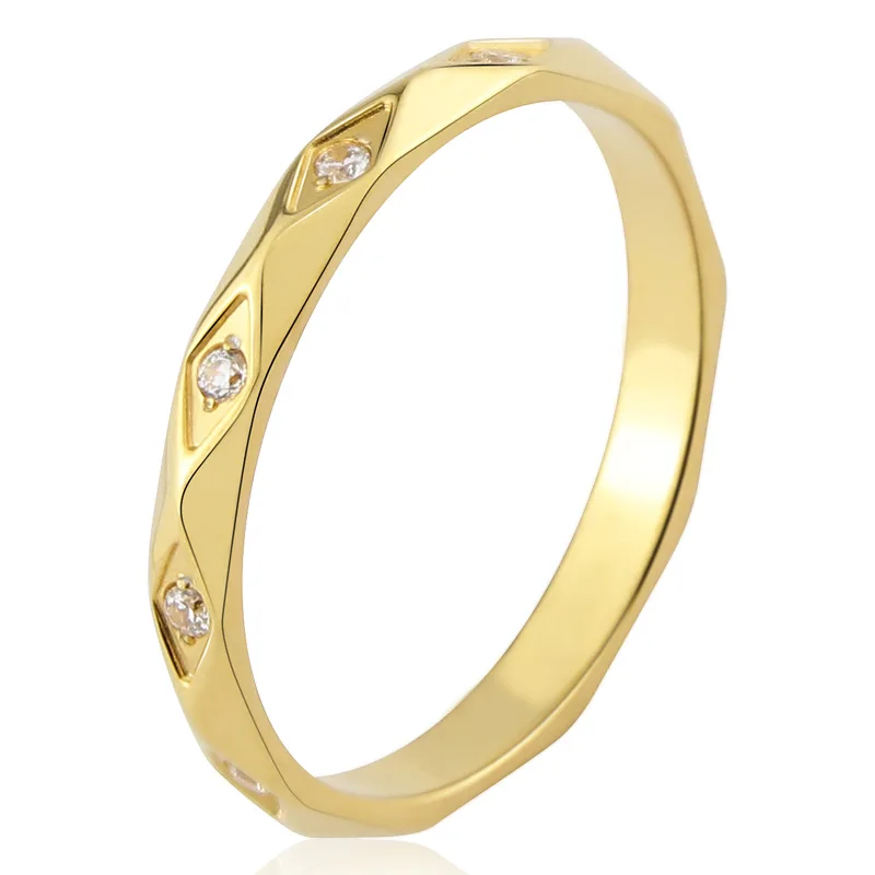 

Beautiful Rhombus Inlaid Zircon Ring For Women Crystal Ring Jewelry Stainless Steel High Quality Jewelry Gift Of Love Anillo