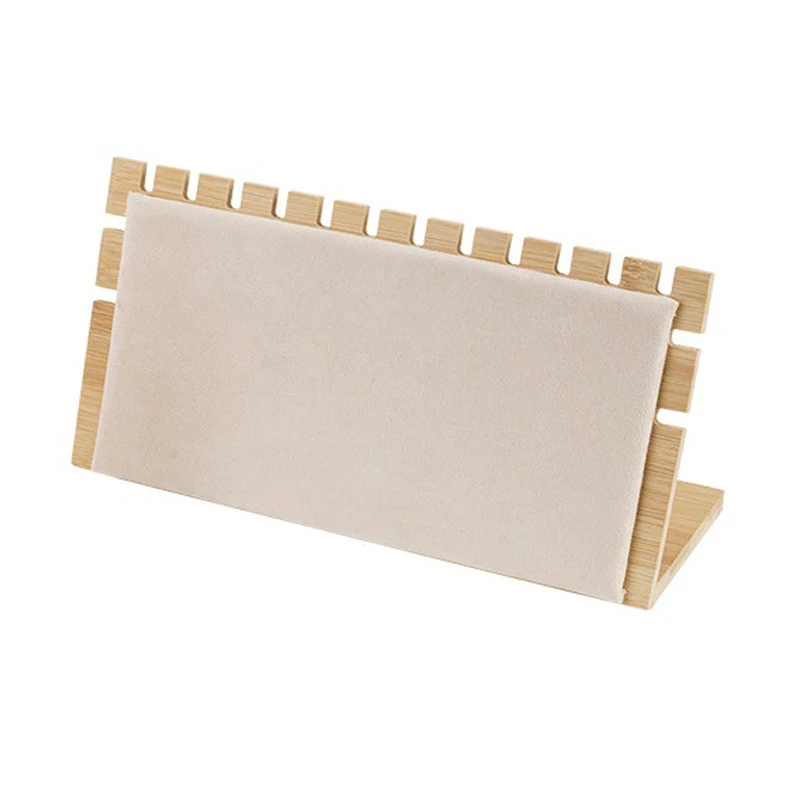 

Jewelry Stand Organizer Solid Wood Display Necklace Pendant L Holder