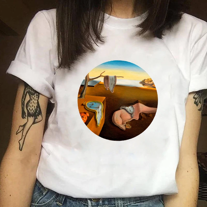 Женская одежда с принтом картина страшная милая Художественная эстетическая