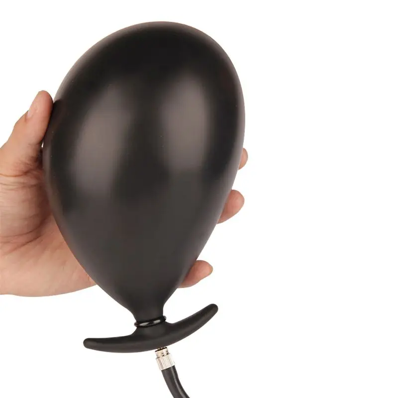 Расширяемый Массажер Силиконовый Анальная пробка надувной фаллоимитатор