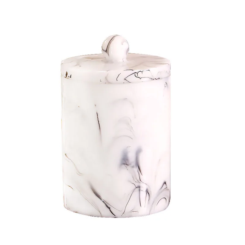 JINSERTA коробка для хранения Из Мраморной смолы 2 жилы органайзер ватных палочек