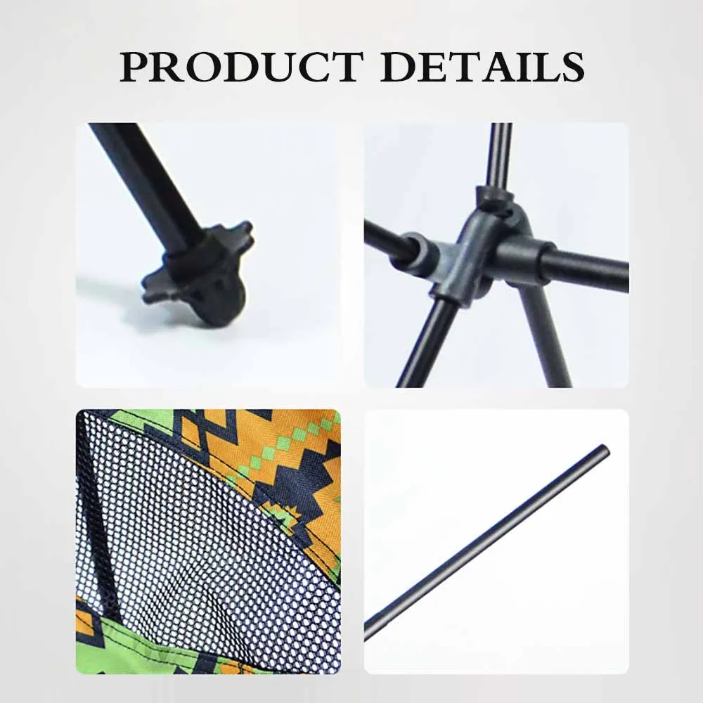 

Folding Fishing Chair Portable Camping Chair Ultralight Folding Chair Fishing Chair Beach Chair Foldable Outdoor Travel Chair