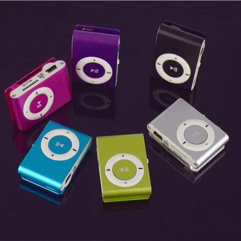Mp3 плеер с клипсой мини MP3 разъемом Micro TF/SD металлический наушниками USB 2 0 S порт mp3