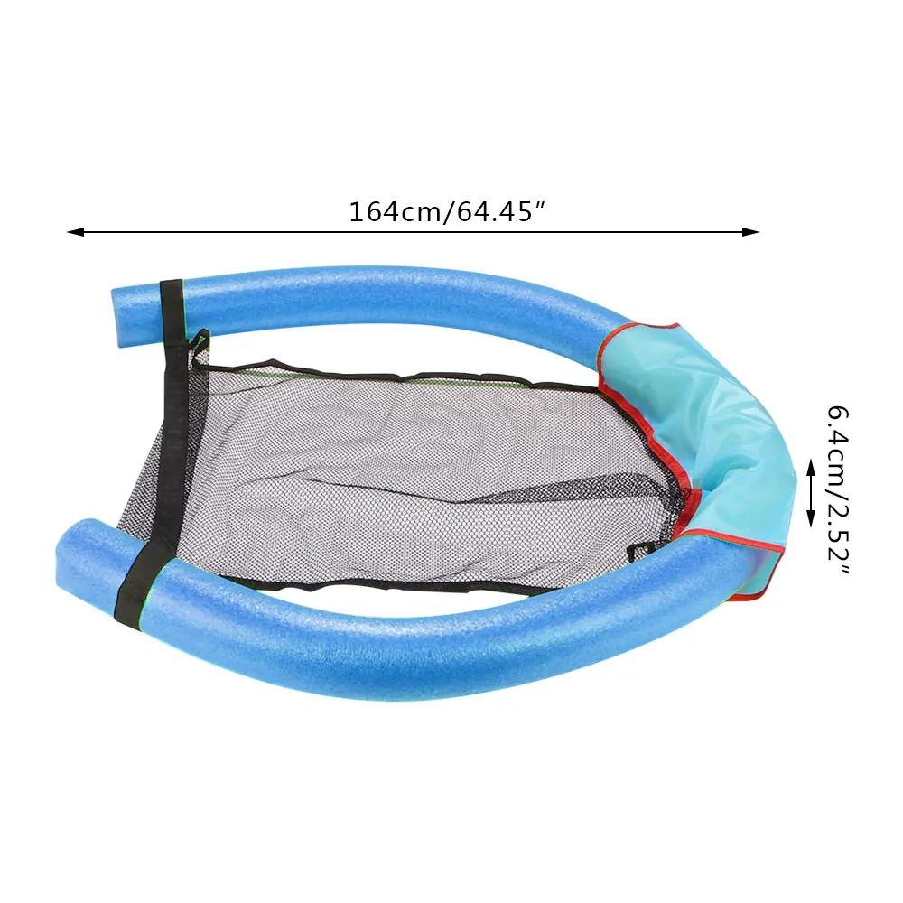 

Swimming Floating Chair Pool Kid Adult Bed Seat Water Float Ring Lightweight Beach Ring Noodle Net Piscina Ring Pool Accessories