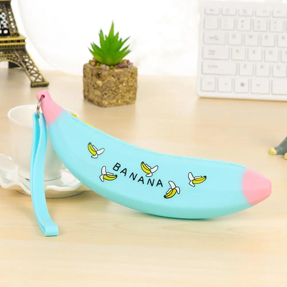 Милый силиконовый чехол в форме банана для девушек и студентов большой