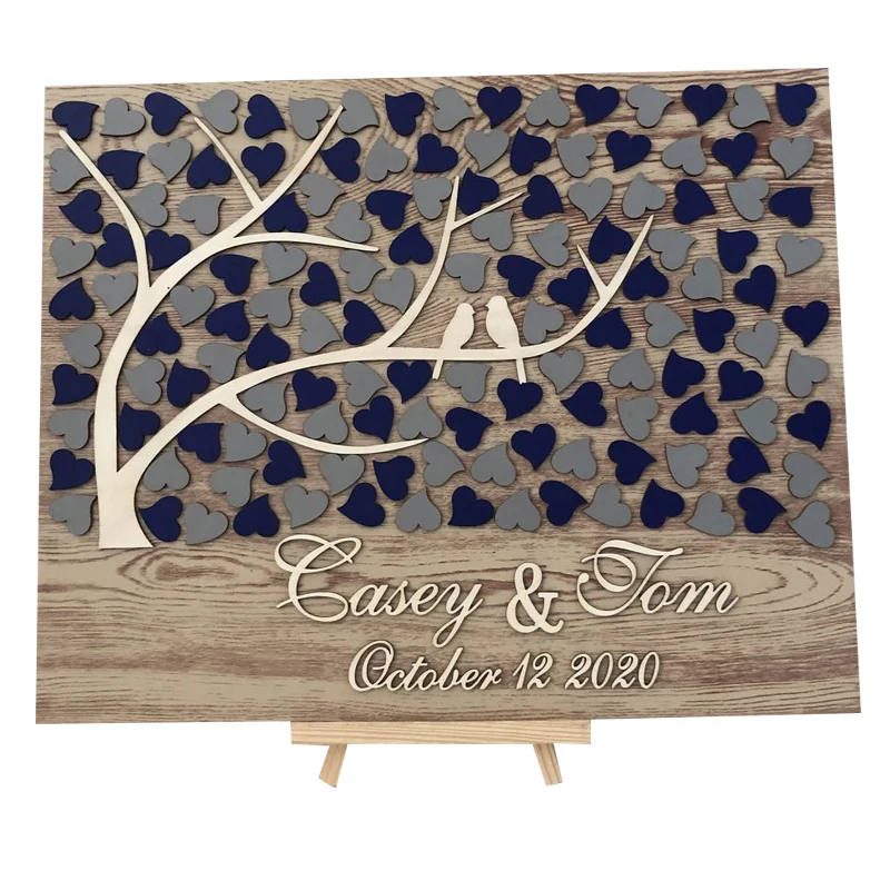 3d книга для гостей свадьбы дерево сердце гостевая жизни знак набор гостевых книг