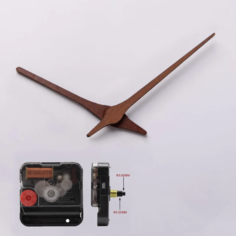 

Wooden Hands with Sun 12888 Silent Clock Movement Seiko Shaft for 3D Wall Clock DIY Walnut Wood Pointer reloj de pared 14inch