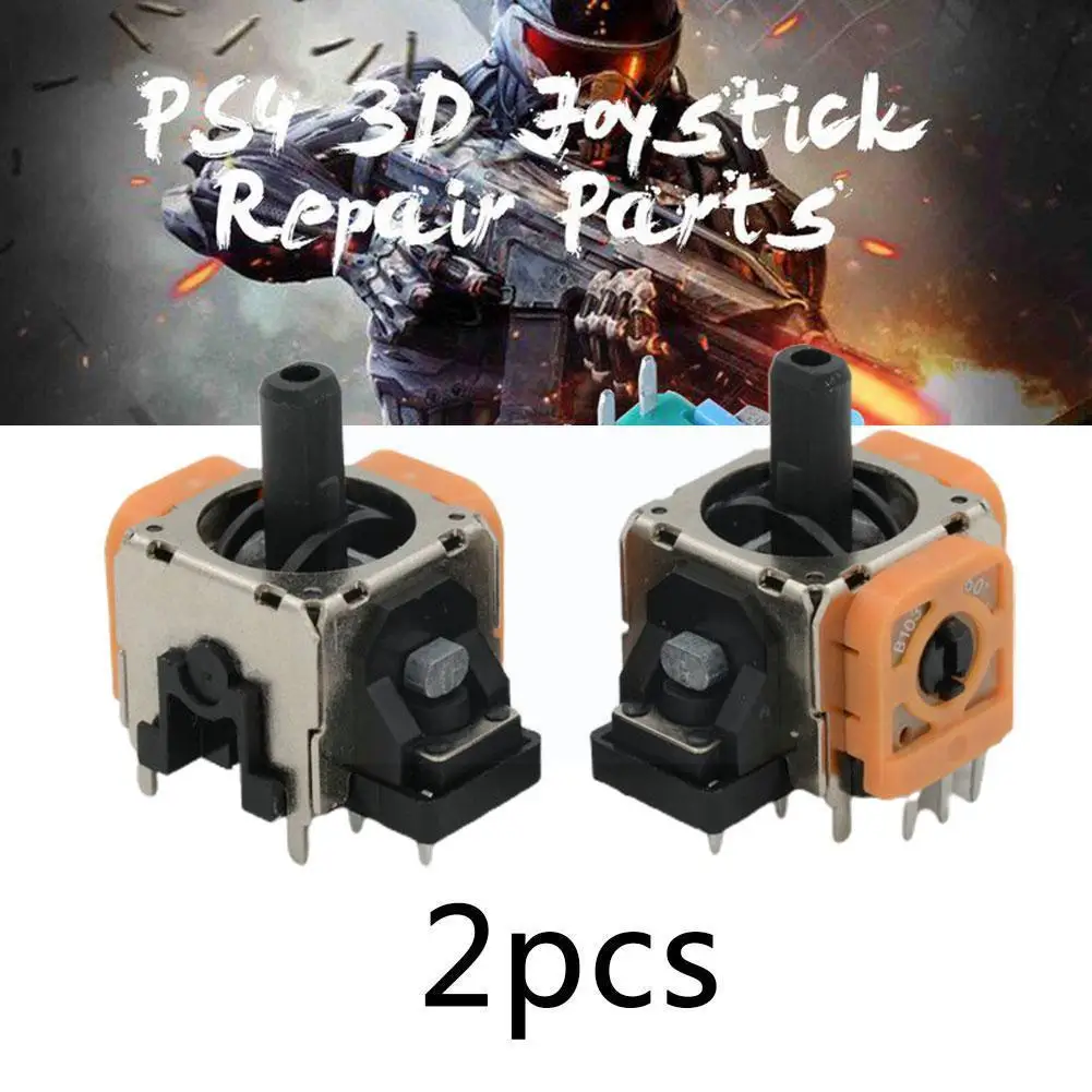 

2pcs 3d Analog Joystick Grip Stick Repair Parts Sensor Controller Module Dualshock 4 For Pro Gamepad Ps4 Potentiometer J1s8