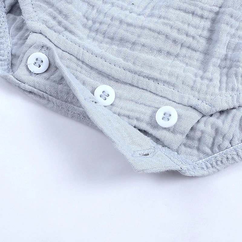 Летнее боди для маленьких девочек Одежда новорожденных мальчиков Комбинезон