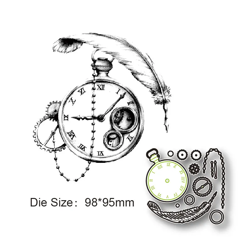Панк шестеренка крылья металлическая режущая форма украшение фотография