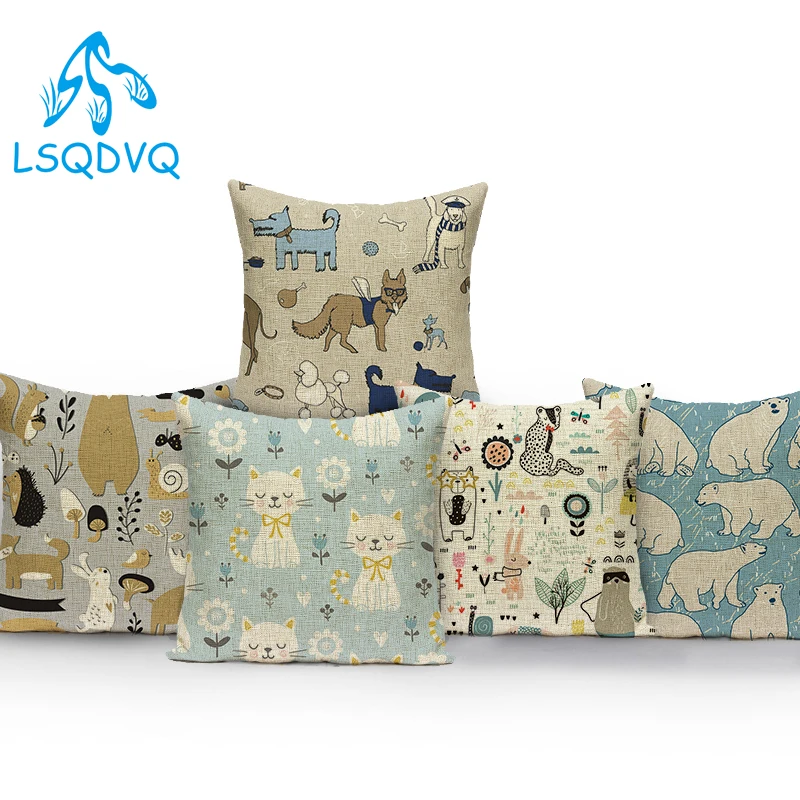 

Стильная футболка с изображением персонажей видеоигр прекрасный Животные собака кошка домашние декоративные чехлы на подушки диван домаш...