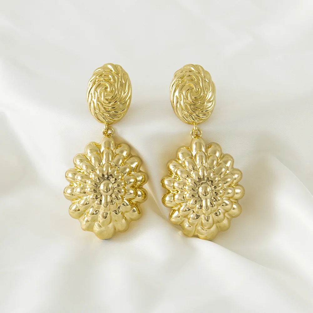 SUNNICE медные золотые серьги ювелирные изделия модный дизайн для африканских