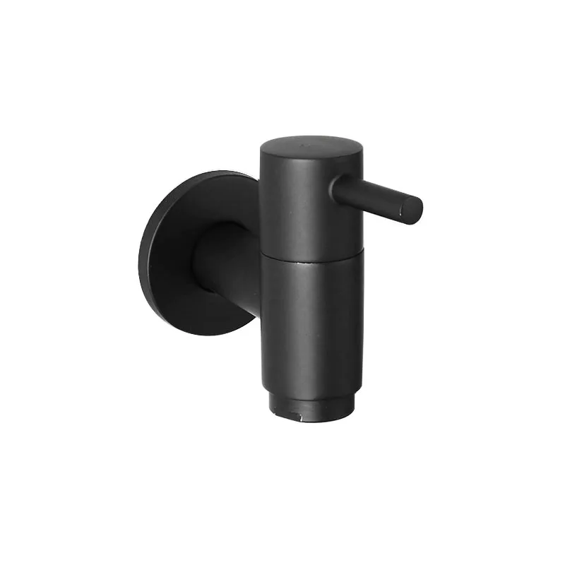 

Настенный кран для стиральной машины, черный/хромовый кран для бассейна, сада, улицы, ванной комнаты