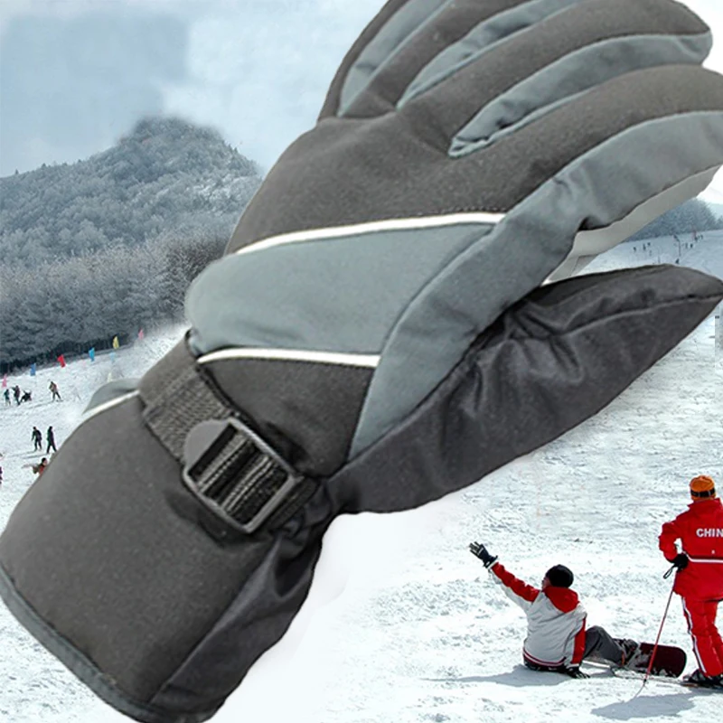 

Портативные теплые ветрозащитные перчатки, лыжные перчатки с закрытыми пальцами, зимние спортивные аксессуары для рук, противоскользящие ...