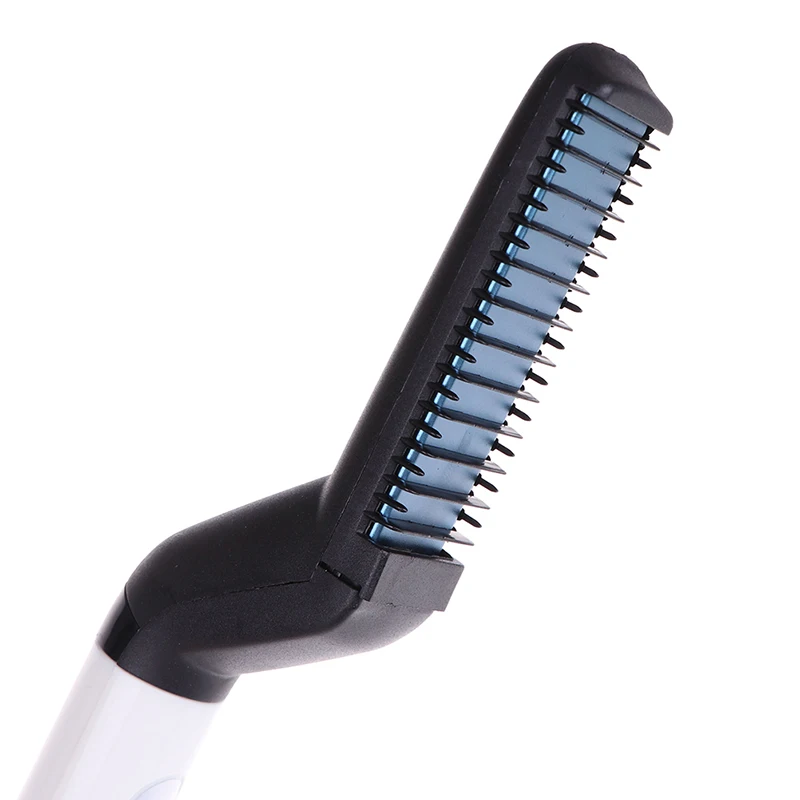 

Hair Straightener Brush Beard Styling Multifunctional Straighten & Curl Men Hair Curler Styler Quickly Easy to Use