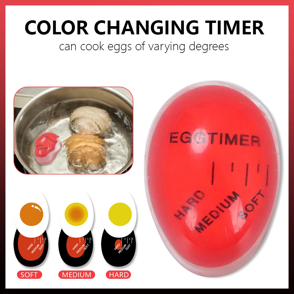 Eggtimer Kitchen Gadget Sets Time Timer Perfect Egg Changing Color Resin Material Temperature Cooking Gadgets Accessories Garden | Дом и сад