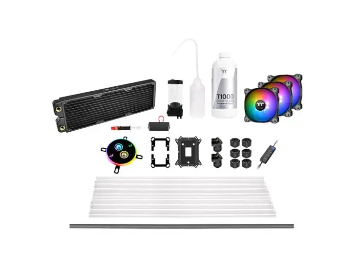 

Thermaltake Pacific C360 DDC hard tube water cooling set(D5 water pump/64mm thin/300ml water tank/pure copper micro channel)