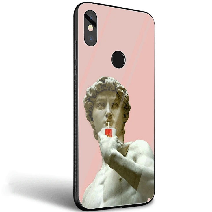 Стеклянный чехол Desxz Dumbo для Xiaomi MI 8 9 Lite A1 A2 Redmi Note 5 6 7 Pro 6A 4X 5X 6X Pocophone F1 | Мобильные