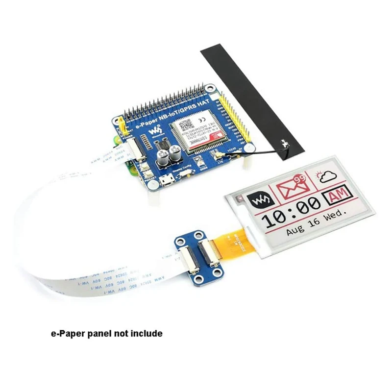 

Waveshare E-Paper IoT Driver HAT for Raspberry Pi SIM7000E Module E-Paper Raw Panels Supports NB-IoT/EMTC/GPRS
