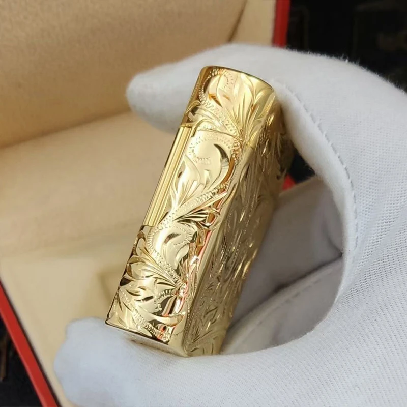 

100% new vintage dupont gas lighter gas cigarette lighter polished jet gasoline flint lighter metal gas lighter
