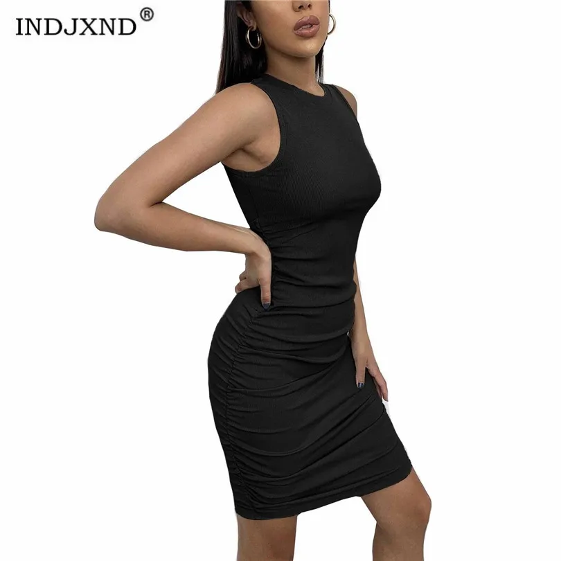 

Платье-Карандаш женское однотонное, без рукавов, с круглым вырезом