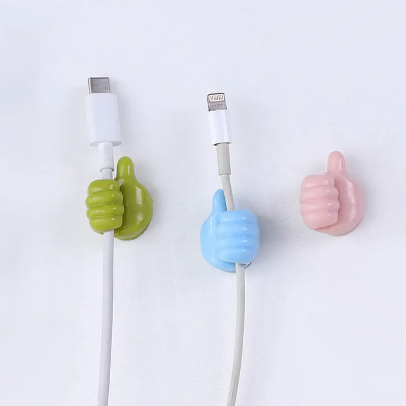 

Mini Thumb Hooks Shaped Wall Sticker Holder Kitchen Barthroom Adhesive Storage Organizer Rack Key Chain Hanger Data Wire Clip