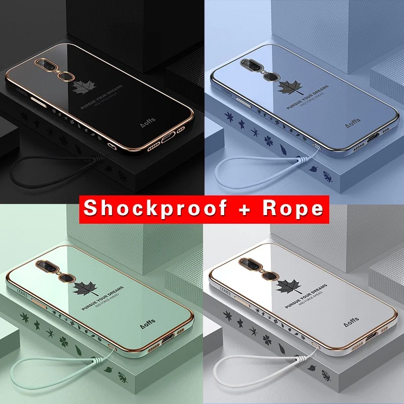 

Мягкий силиконовый чехол с гальваническим покрытием, противоударный чехол Oppo F11 F11 Pro