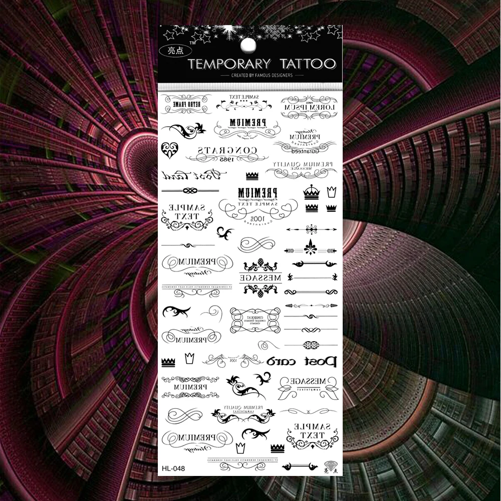 5pcs /lot Arrow Tatoo Skull Tattoo Valentine'S Day Temp Butterfly Tree Fake Rose Princess Tattoos Letter Lip Cute Heart Tatu | Красота и