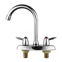 kitchen sink faucet mixer cold and hot double handle swivel spout kitchen water sink mixer tap faucets