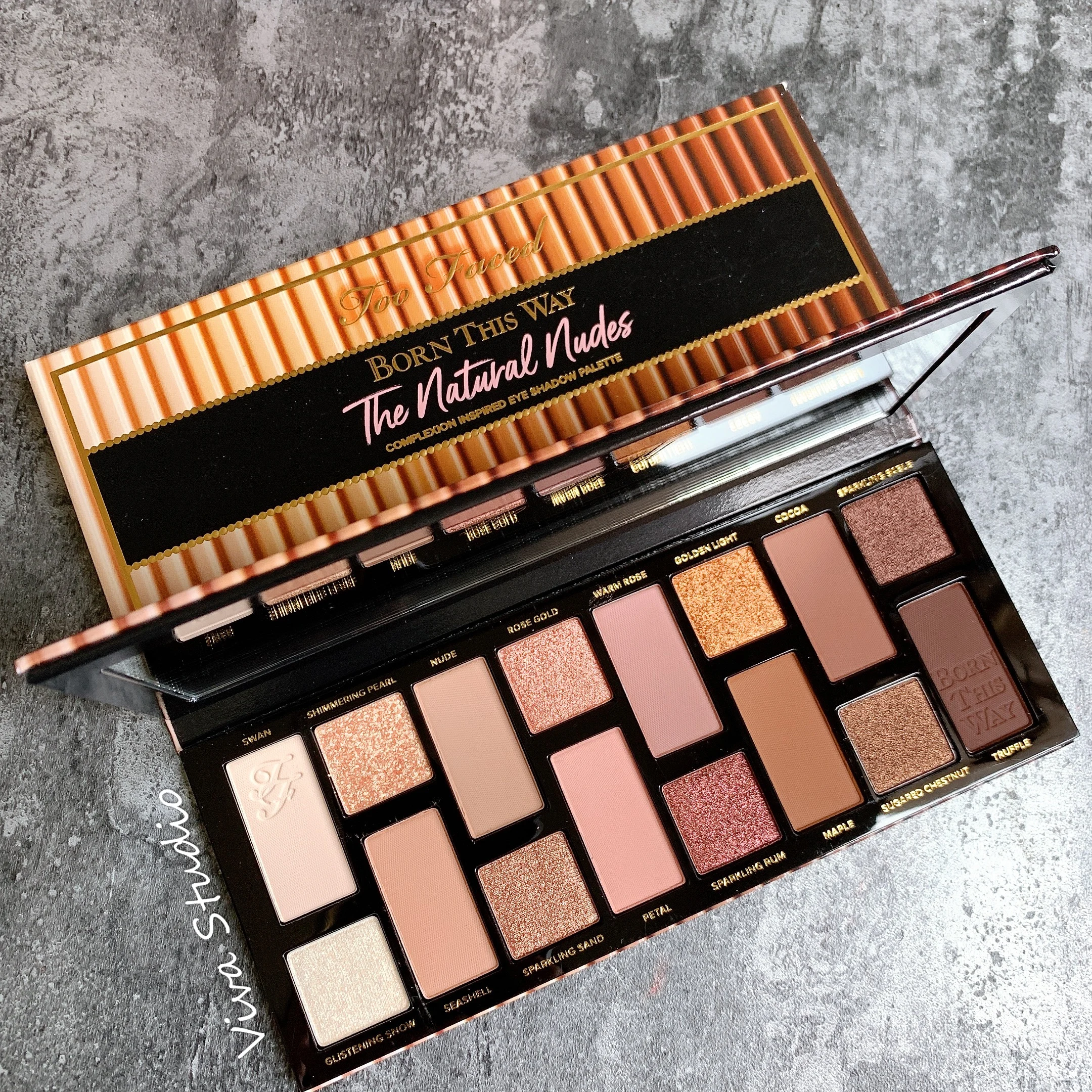 TT New Milk Tea-paleta de sombras de ojos, 16 colores, brillante-2