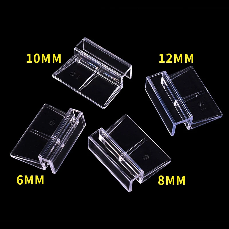 

Support Holders 4PCS Glass Cover Aquarium Fish Tank Glass Acrylic Clips Fish Tank Cover Plate Bracket Support Frame