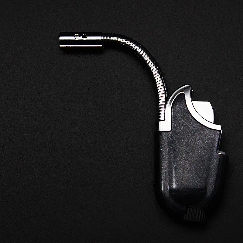 

Meatl Torch Turbo Kitchen Lighter Windproof Blue Flame Spray Gun Jet Butane Lighter Gas Cigar Cigarette 1300C Lighter No Gas