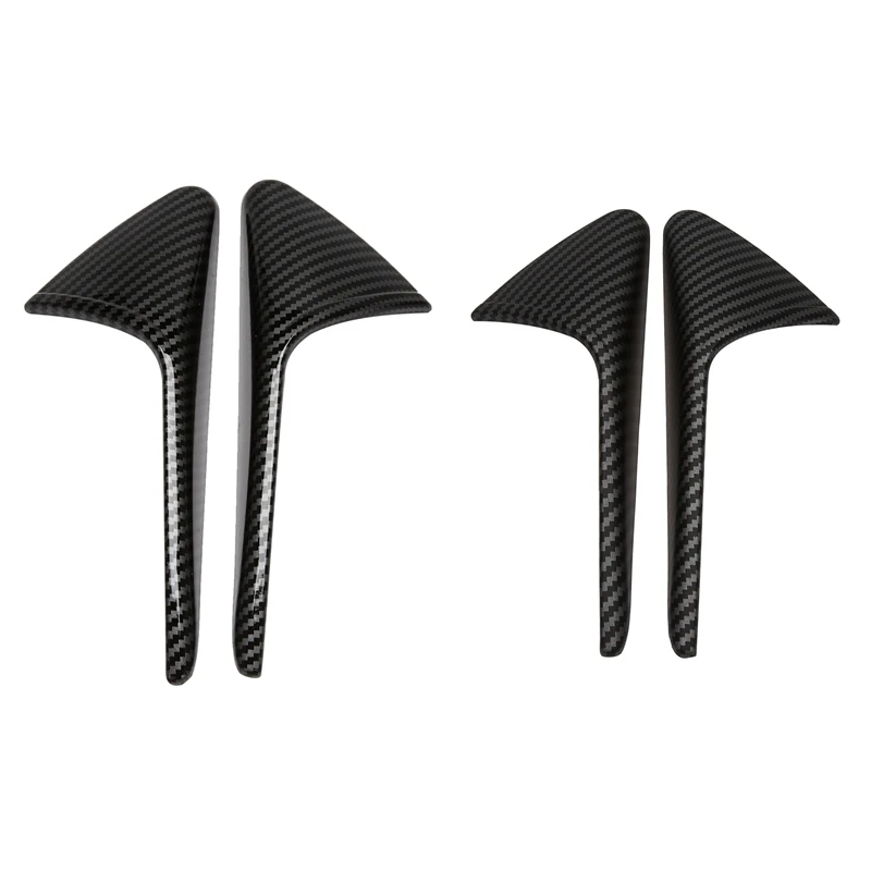 

2set Car Camera Decorative Stickers ABS for Tesla Model 3/ Y 2021- Bcarbon Pattern Highlight & Carbon Pattern Matte