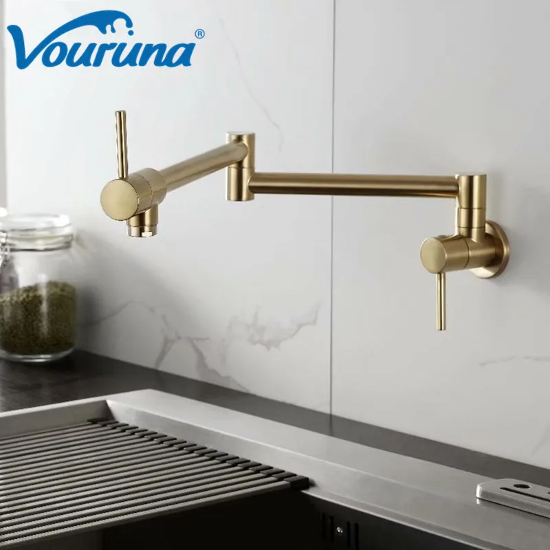 Vouruna смеситель для холодной воды античный латунный настенный кухонный кран
