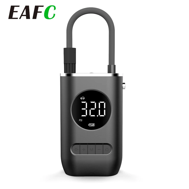 Электрический насос портативный беспроводной смарт с датчиком давления в шинах