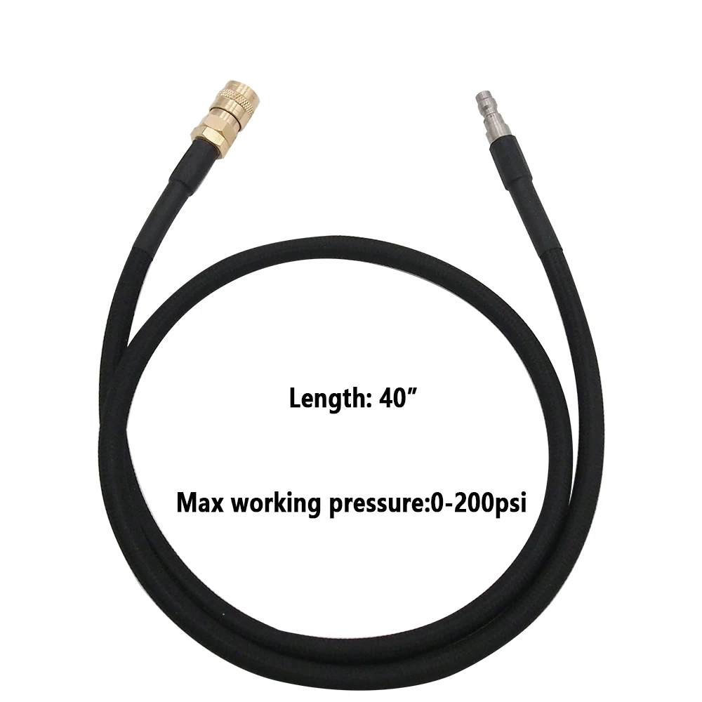 Airsoft Regulator with 100cm Low Pressure SLP FLEX Remote Hose Line to Paintball HPA CO2 Tank Regulating Range 0~200 PSI | Спорт и